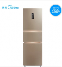 Midea/美的 BCD-226WTM(E)冰箱三门风冷无霜家用三开门节能电冰箱